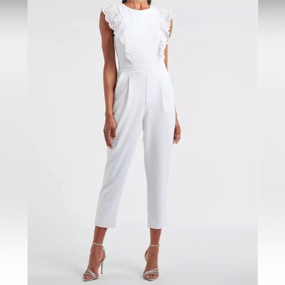 Express white jumpsuit